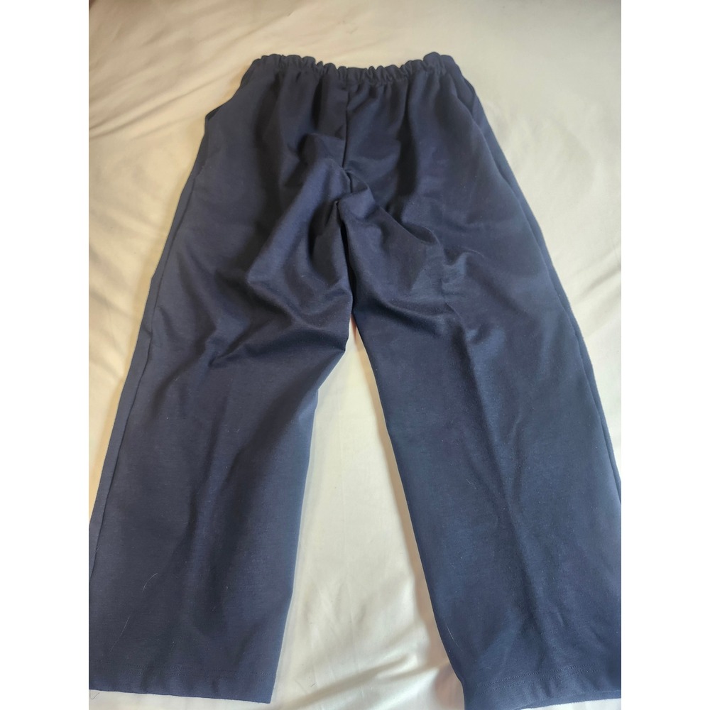 White Stag Plus Petite Navy Blue Elastic Waist Pull On Pants Pockets 16W 16WP - Picture 2 of 8
